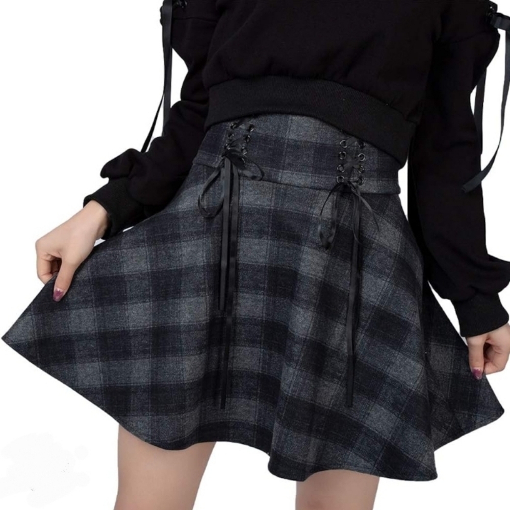 NWOT Retro A-line Mini Plaid Skirt (From Japan) - Size Women's U.S. XS / JP M